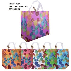 WOVEN BAG PRINTED DOTS