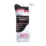 LADIES 3PR CREW SPORT 1 / 2 CUSHION SOCK WHITE